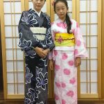 着物姿の子供と母親