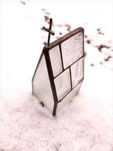 京都駅からひと駅花かんざし　雪の日