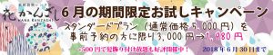 京都着物レンタル花かんざし　6月キャンペーン