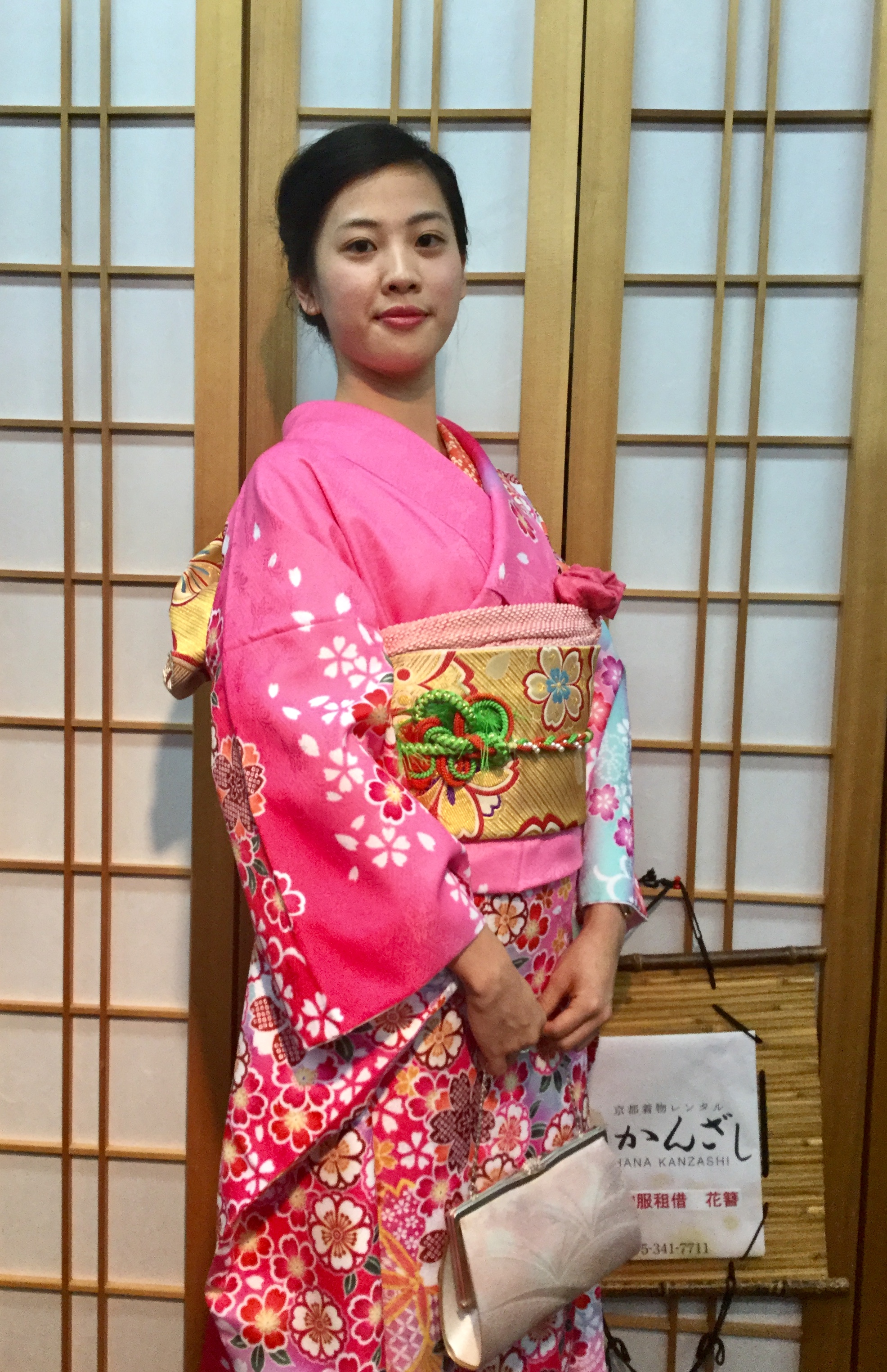 綺麗な振袖姿に かわいい 京都着物レンタル花かんざし 綺麗な振袖姿に かわいい 京都着物レンタル花かんざし